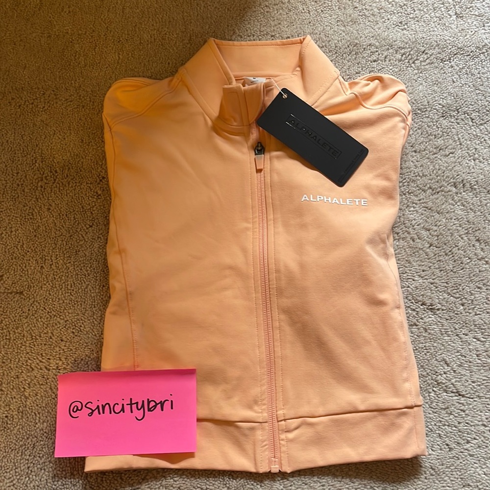 Alphalete Cheeky Coral Trace Jacket